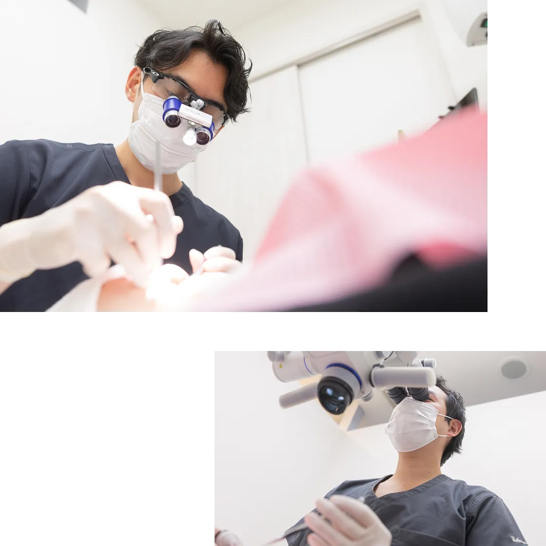 親知らず抜歯施術の様子